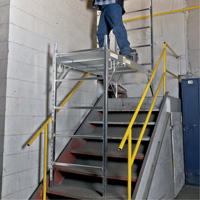 Mobile Work Scaffolding - Maxi Square Scaffolding, Aluminum Frame, 74" D x 75" H Infinity Industrial Services Inc.