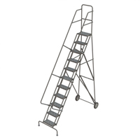 &eacute;chelles roulantes en acier, 11 marches, Largeur de la marche 16", Hauteur de la plateforme 110", Acier Infinity Industrial Services Inc.