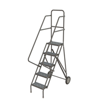 Rolling Ladder, 5 Steps, Serrated, 50" High Infinity Industrial Services Inc.
