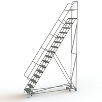 All Directional Rolling Ladder, 16 Steps, 24" Step Width, 160" Platform Height, Steel Infinity Industrial Services Inc.