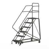 Heavy Duty Safety Slope Ladder, 6 Steps, Serrated, 50° Incline, 60" High Infinity Industrial Services Inc.