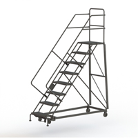 Heavy Duty Safety Slope Ladder, 8 Steps, Serrated, 50° Incline, 80" High Infinity Industrial Services Inc.