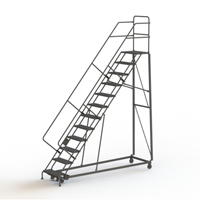 Heavy Duty Safety Slope Ladder, 12 Steps, Serrated, 50° Incline, 120" High Infinity Industrial Services Inc.