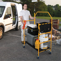 Jobsite Series 4' Safety Rail & Tool Shelf Scaffold Kit, Steel Frame, 49-1/2" D x 57-3/4" H Infinity Industrial Services Inc.