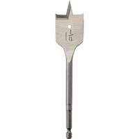 Flat Boring Bit, 1-1/4" Diameter, 1/4" Hex Shank, 6" Length Infinity Industrial Services Inc.