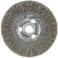 Crimped Wire Wheel, 4" Dia., 0.12" Fill, 5/8"-11 Arbor Infinity Industrial Services Inc.