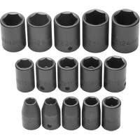 Jeu de douilles, Chocs, Prise 1/2", 6 pans Infinity Industrial Services Inc.