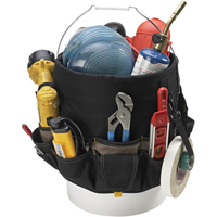 Sacs Bucket Buddy &agrave; 48 pochettes, 6" lo x 11" la x 12" h, Polyester, Noir Infinity Industrial Services Inc.