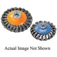 Brosse concave &agrave; fils nou&eacute;s, 6" dia. x 5/8"-11 arbre Infinity Industrial Services Inc.