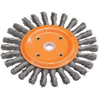 Knot-Twisted Wire Bench Wheel, 6" Dia., 0.0118" Fill, 5/8" Arbor, Steel Infinity Industrial Services Inc.