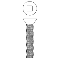Flat Head Machine Screws, #6-32 x 3/4" L, Zinc Plated Infinity Industrial Services Inc.