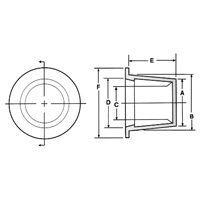 Plastic End Cap, 1/2" Dia. Infinity Industrial Services Inc.
