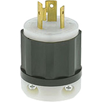 2-Pole 3-Wire Grounding Locking Plug, Nylon, 20 Amps, 250 V, L6-20P Infinity Industrial Services Inc.