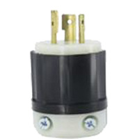2-Pole 3-Wire Grounding Locking Plug, Nylon, 20 A, 347 V, L24-20P Infinity Industrial Services Inc.