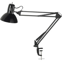 Swing Arm Clamp-On Desk Lamps, 100 W, Incandescent, C-Clamp, Black Infinity Industrial Services Inc.