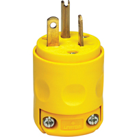 Commercial Grade Straight Blade Plug, Plastic, 20 A, 125 V Infinity Industrial Services Inc.