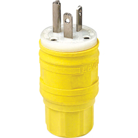 Wetguard Watertight Straight Blade Plug, Plastic, 20 A, 250 V Infinity Industrial Services Inc.
