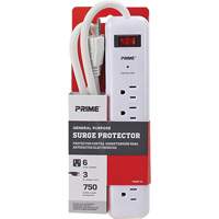 Surge Protector, 6 Outlets, 750 J, 1875, 3' Cord Infinity Industrial Services Inc.