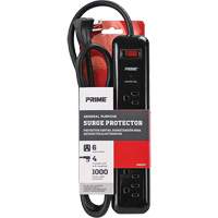 Surge Protector, 6 Outlets, 1000 J, 1875, 4' Cord Infinity Industrial Services Inc.