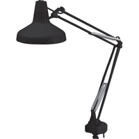 Heavy-duty Combination Task Light, 22/60 W, Fluorescent/Incandescent, 45" Neck, Black Infinity Industrial Services Inc.