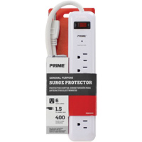 Surge Protector, 6 Outlets, 400 J, 1875 W, 2' Cord Infinity Industrial Services Inc.
