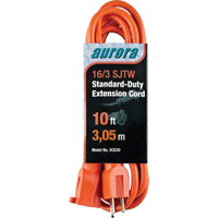 Extension Cord, Indoor/Outdoor, SJTW, 16/3 AWG, 13 A, 10' Infinity Industrial Services Inc.