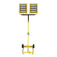 Chariot d'&eacute;clairage &agrave; deux t&ecirc;tes avec treuil, DEL, 400 W, 60 000 lumens, Boîtier en Aluminium Infinity Industrial Services Inc.