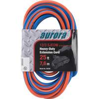 TPE-Rubber Extension Cord with Light Indicator, All-Weather, SJEOW, 12/3 AWG, 15 A, 3 Outlet(s), 25' Infinity Industrial Services Inc.