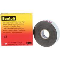 Scotch&reg; Electrical Semi-Conducting Tape, 19 mm (3/4") x 4.6 m (15'), Black, 30 mils Infinity Industrial Services Inc.