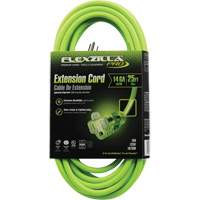 Flexzilla&reg; Pro Industrial Extension Cord, All-Weather, SJTW, 14/3 AWG, 15 A, 25' Infinity Industrial Services Inc.