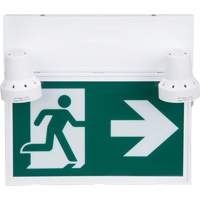 Enseigne d'homme qui court avec &eacute;clairage de s&eacute;curit&eacute;, DEL, &agrave; piles/&agrave; raccordement fixe, 12-1/10" lo x 11" la, Pictogramme Infinity Industrial Services Inc.