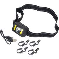 Headlamp, LED, 350 Lumens, 2 Hrs. Run Time, Rechargeable Batteries Infinity Industrial Services Inc.