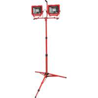 Baladeuses jumel&eacute;es avec tr&eacute;pied, DEL, 72 W, 8000 lumens, Boîtier en Aluminium Infinity Industrial Services Inc.