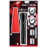 Safety Flashlight Pack, LED, 487 Lumens, D Batteries Infinity Industrial Services Inc.