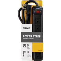 Power Strip, 6 Outlet(s), 3', 15 A, 1875 W, 125 V Infinity Industrial Services Inc.
