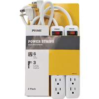 Power Strip 2-Pack, 6 Outlet(s), 3', 15 A, 1875 W, 125 V Infinity Industrial Services Inc.