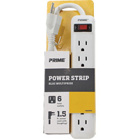 Power Strip, 6 Outlet(s), 1-1/2', 15 A, 1875 W, 125 V Infinity Industrial Services Inc.