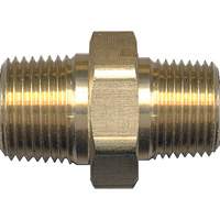 Reducing Hex Nipple, Brass, 1/4" x 1/8", NPT x NPT Infinity Industrial Services Inc.