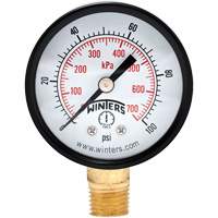 Economy Pressure Gauge, 2" , 0 - 100 psi, Bottom Mount, Analogue Infinity Industrial Services Inc.