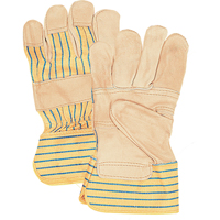 Fitters Patch Palm Gloves, Large, Grain Cowhide Palm, Cotton Inner Lining Infinity Industrial Services Inc.
